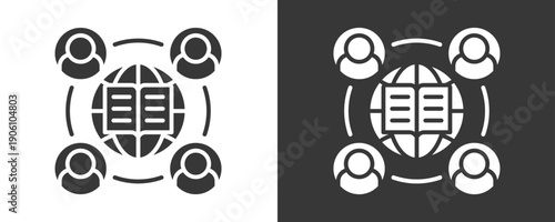 Partnership Icon Set Vector Collection Isolated In Black And White