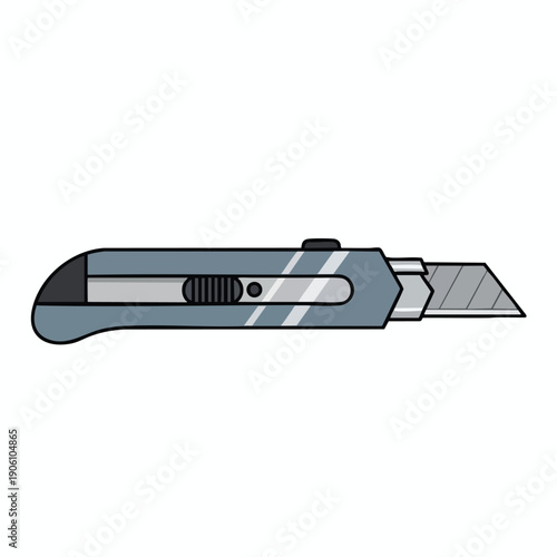 Modern Utility Knife with Retractable Blade for Precision Cutting