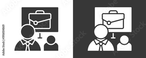 Training Icon Set Vector Collection Isolated In Black And White