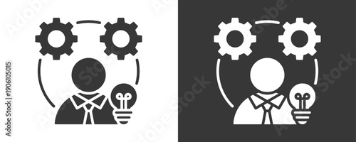 Entrepreneurship Icon Set Vector Collection Isolated In Black And White