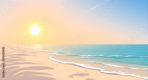 tropical, beach, ocean, sea, shore, sand, sandy, island, paradise, summer, vacation, holiday, travel, tourism, seaside, coast, coastline, palm, palms, coconut, sky, blue, turquoise, water, waves, suns