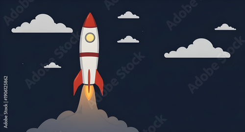 rocket, sky, space, cartoon, background, launch, flight, spaceship, spacecraft, galaxy, universe, stars, clouds, blue, night, day, fantasy, adventure, exploration, science, technology, future, fun, pl
