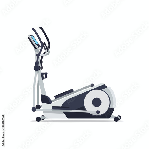 Modern Exercise Bike Illustration