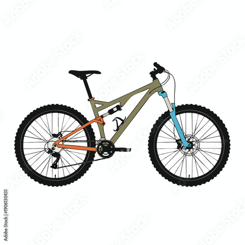 Mountain Bike Illustration