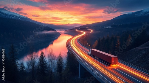 highway in the night