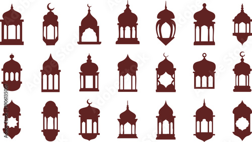 Islamic Ramadan Lantern Ornament Set