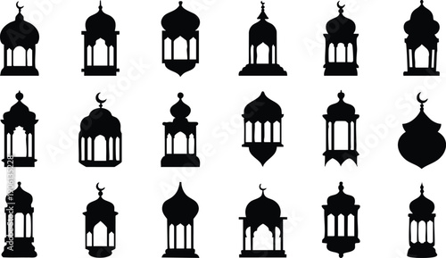 Islamic Ramadan Lantern Ornament Set