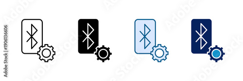 Bluetooth Settings Icon Set Multiple Style Collection