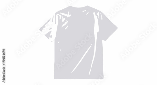 Simple white short-sleeved t-shirt on a plain background, ready for custom design or everyday wear.