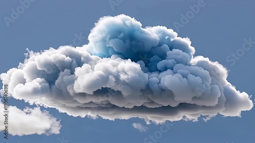 Majestic Cloud Formations Drift Across Bright Sky.