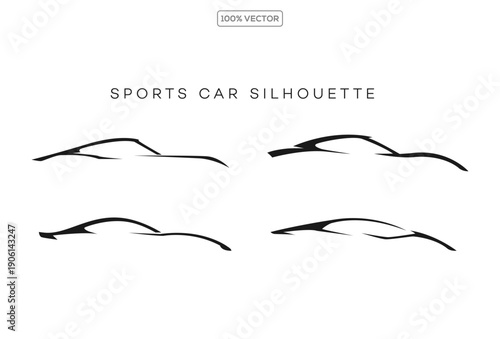 Car automobile vehicle logo icon set on transparant background