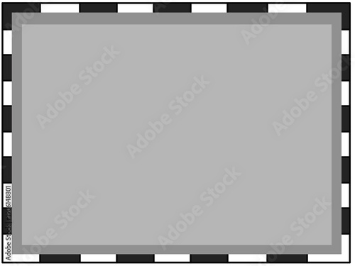 Illustration of a blank gray rectangle on a checkered background. Hand-drawn design for art and graphic design elements.