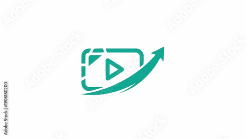 Green play button icon with arrow.