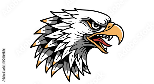 Eagle Head Graphic Illustration Artwork.