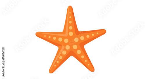 Orange Starfish with Yellow Spots.
