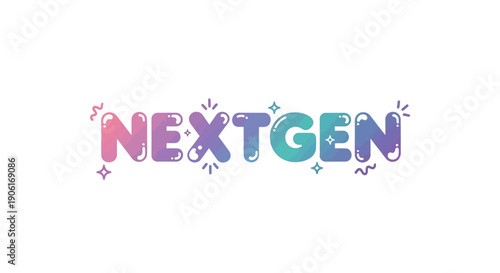 Vibrant NextGen logo with sparkling gradient colors and dynamic design