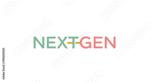Modern next-generation logo with colorful gradient design