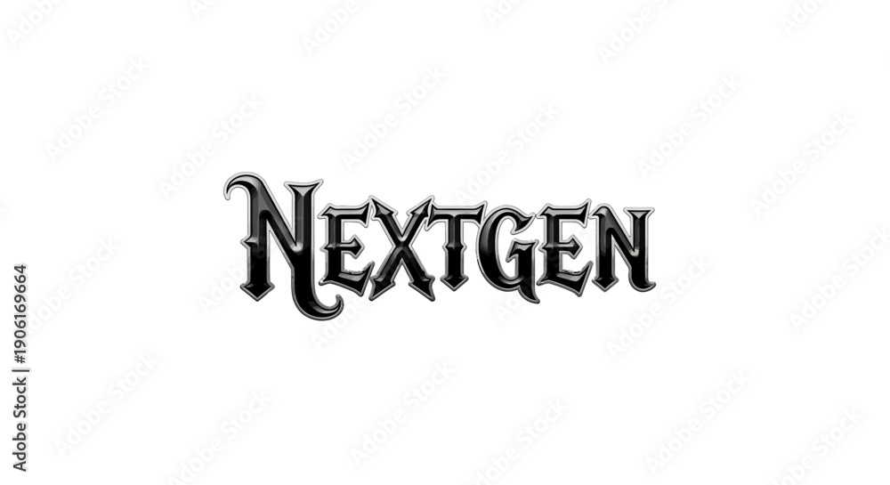 Fototapeta premium Next generation concept with sleek NEXTGEN text
