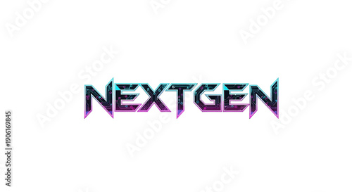 Next generation technology concept with futuristic NEXTGEN text