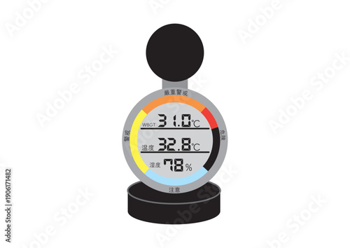 シンプルな暑さ指数WBGT測定器