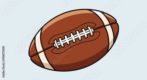 American Football Ball Illustration.