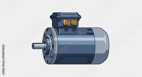 Electric Motor Machine Industrial Equipment Component.