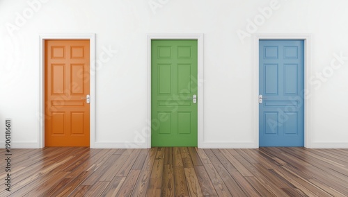 Three Closed Doors in the Room