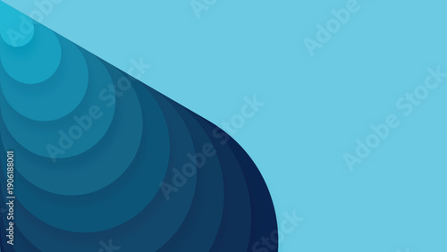 Modern blue gradient wave design element. Sleek blue wave design element for modern business and tech projects. For wallpaper, poster, background, vector template. For wallpaper, poster, background