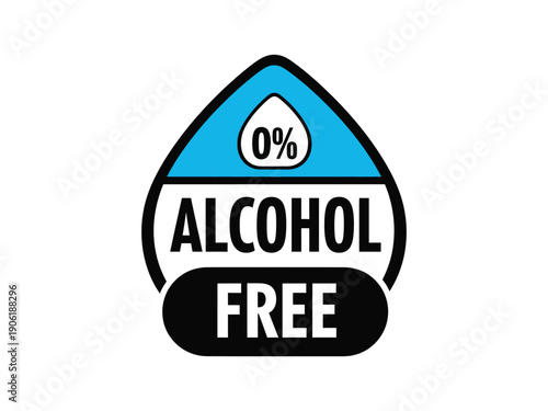 Alcohol free symbol for beverage packaging and marketing