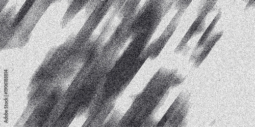 Abstract monochrome background with blurred diagonal brushstrokes and speckled texture, conveying a sense of motion and artistic expression