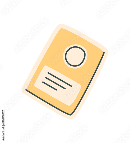 Flat cartoon card designed for money game. Entertainment piece suitable for poker, casino, or table game. Playful template concept boardgame fun and leisure.