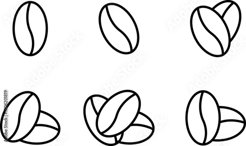 Coffee Beans Line icons