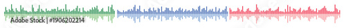  colored sound wave bars set music podcast audio track 