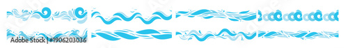 marine waves sea water wave swim pattern and horizontal