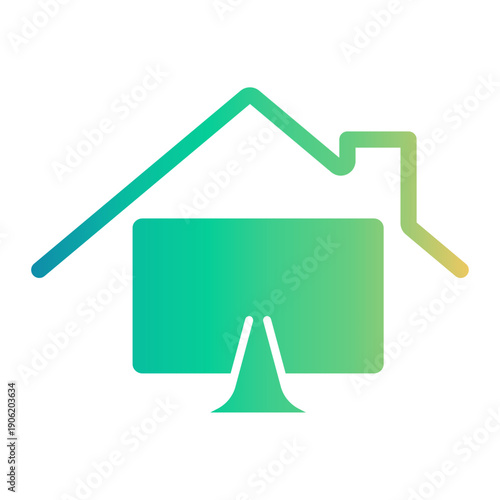 work from home Gradient icon