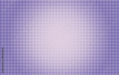 Halftone pattern background with blue and white dots gradient texture