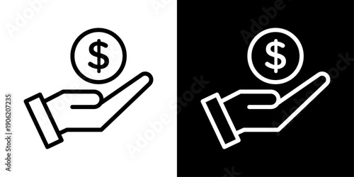 Payment icon representing money transaction, online transfer, financial service, secure checkout, and finance app interface.