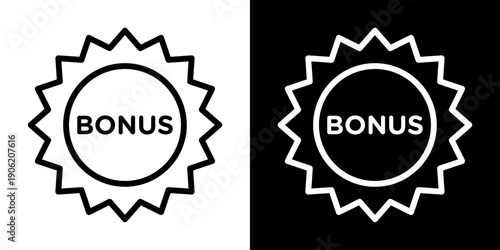 Bonus icon representing rewards, extra income, incentives, promotions, financial benefits, and business bonus offers.