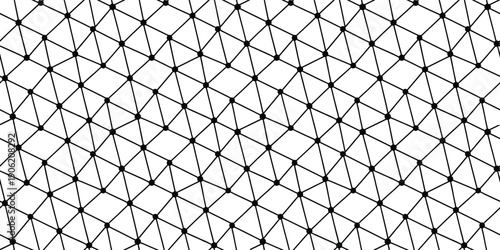 Seamless triangular geometric pattern with diagonal grid lines. Modern abstract repeat background ideal for wallpaper, textile, packaging, and surface design. Minimal monochrome texture for clean 