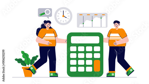 Team coordinating schedules and calculations for time efficiency