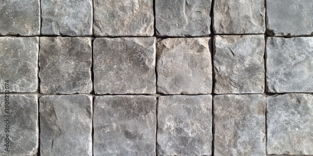 Obraz premium 灰色の石積み壁面
