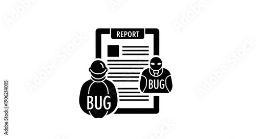 Debugging Process Illustrated with Report Document and Programmer Avatars