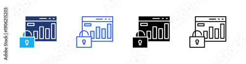 Easy Access Multiple Style Icon Set Vector 