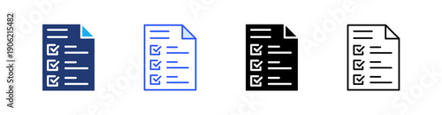 Compliance Multiple Style Icon Set Vector 