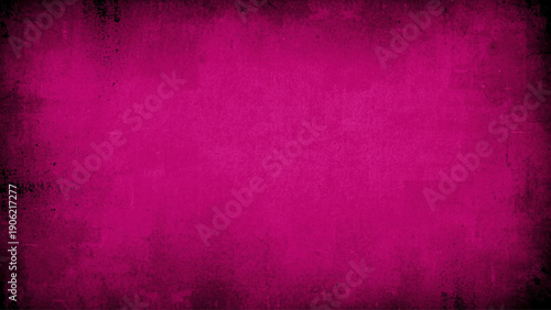A dark, textured background featuring a vibrant and saturated pink color.