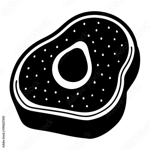 Artistic Flat Lay of Avocado Toast with Sprouts and Chili Flakes, Healthy Breakfast Meal