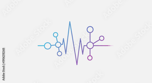 Dynamic interconnected molecular network illustrating vibrant health and technological innovation