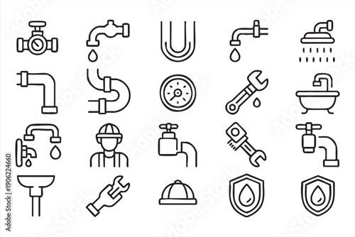 Bathroom and drainage line pack for maintenance