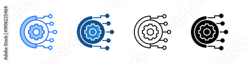 Technology Multiple Style Icon Set 