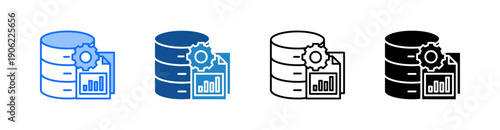 Data Multiple Style Icon Set 